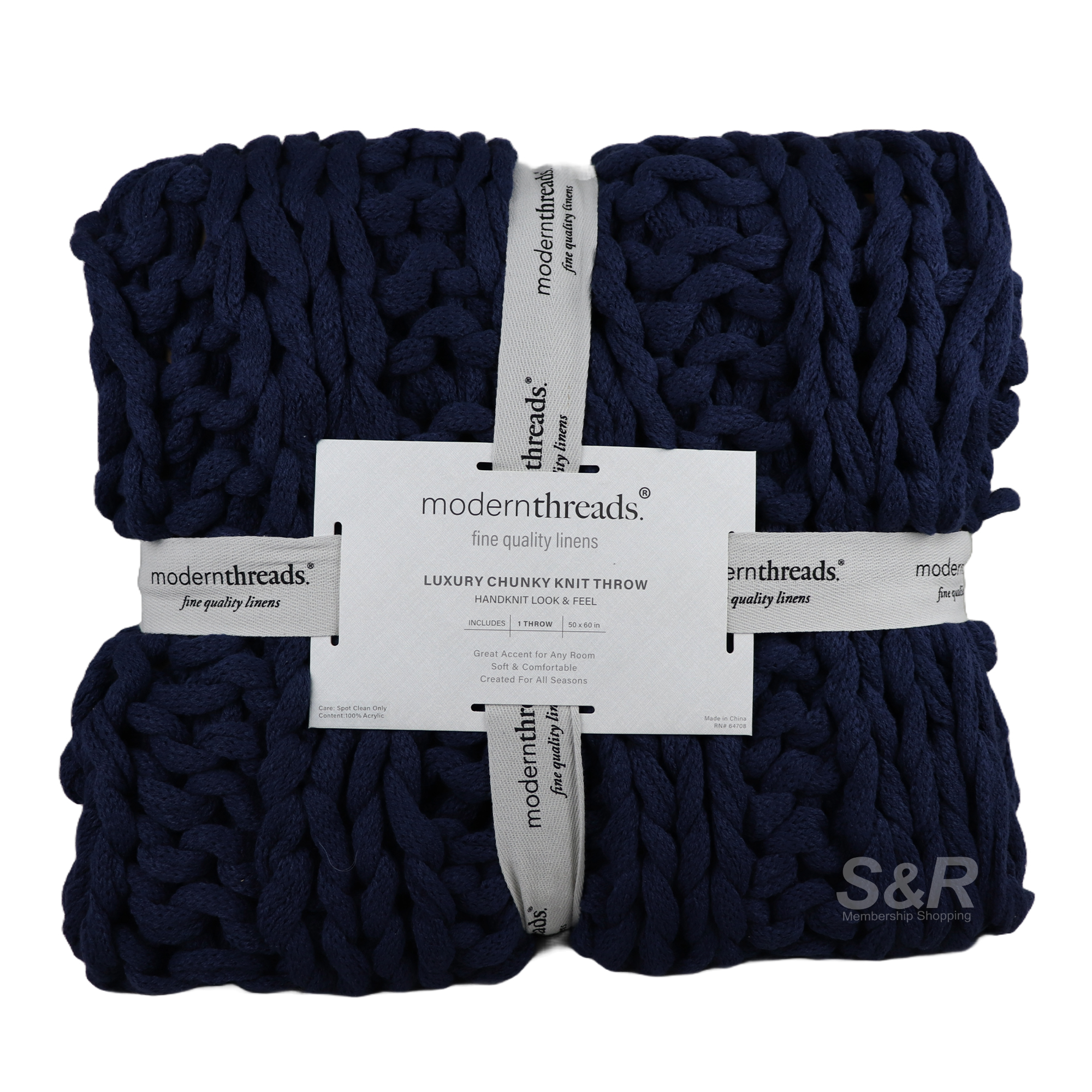 Modern Threads Luxury Chunky Knit Throw 50x60in Modern Threads Luxury Chunky Knit Throw 50x60in